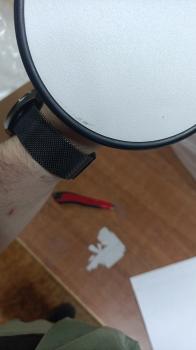 Столик журнальный SHT-CT60 белый муар/белый (У)