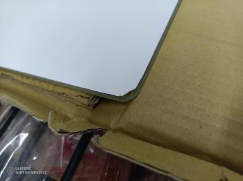 Столик кофейный SHT-CT16 светлый мрамор/латунь/черный (У)