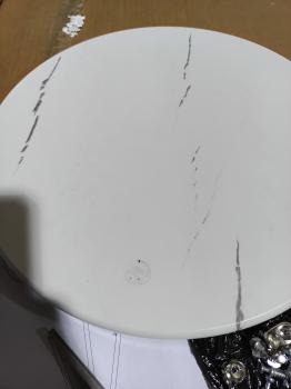 Стол журнальный Слай Белый мрамор (У)