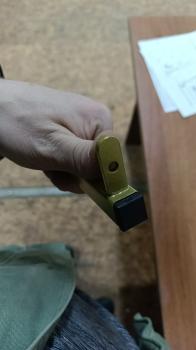 Стол журнальный Тайлер Сахара нуар/золото (У)