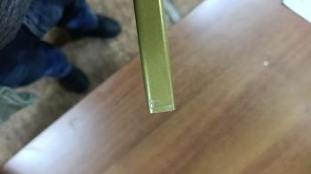 Стол журнальный Тайлер Сахара нуар/золото (У)