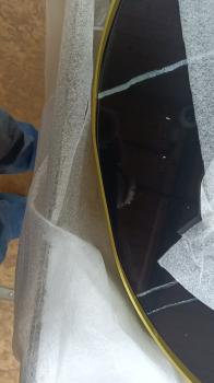 Стол журнальный Тайлер Сахара нуар/золото (У)