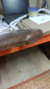 Стол журнальный Маэстро + стекло СЖС-02 Орех 3 (У)