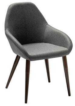 Темно-серый/каркас Темный орех