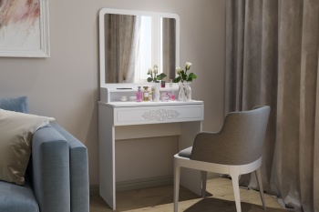 Туалетный столик с зеркалом Компасс (Compass) Ассоль Лайт ТСН-1