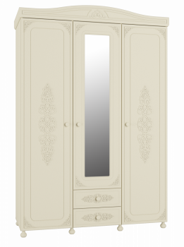 Шкаф трехстворчатый с зеркалом Compass АС-27 Плюс