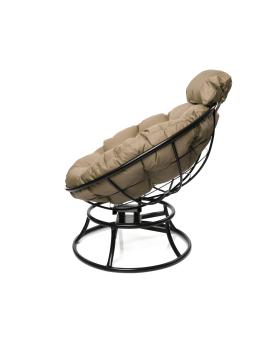 Кресло M-group ПАПАСАН пружинка мини без ротанга чёрное