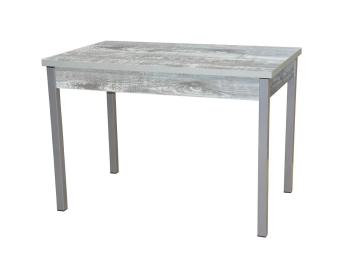 Бетон пайн темный/опора Квадро серебристый металлик