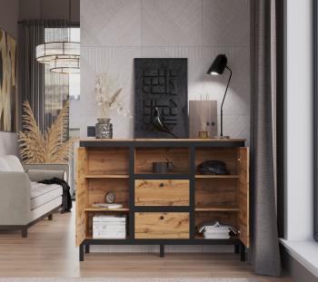 Тумба БРВ Мебель LOFT KOM2D2S/150