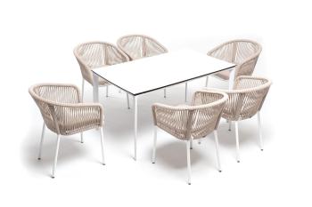 Обеденная группа на 6 персон со стульями марсель 4sis Малага