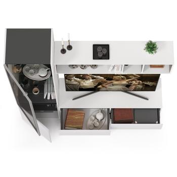 Гостиная Mobi Сидней Комплектация № 08 13.63 + 15.57 + 13.201