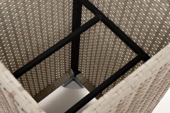 Кашпо для цветов плетеное из искусственного ротанга 4sis Капучино