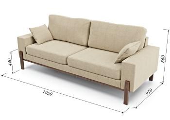 Диван прямой Arsko Хангель