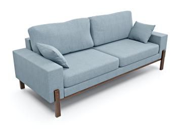 Рогожка голубая