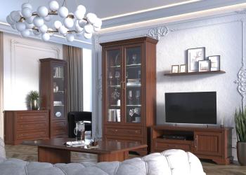 Шкаф БРВ Мебель STYLIUS B169-REG2W2S с подсветкой