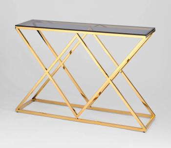 Стекло smoke/Сталь золото