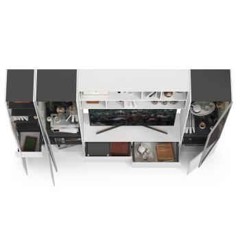 Гостиная Mobi Сидней Комплектация № 32 13.63 + 15.57 2шт + 13.201 2шт + 13.202