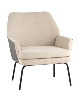 бежевый с серой экокожей