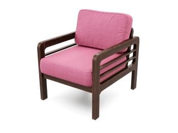 Орех/Рогожка розовая