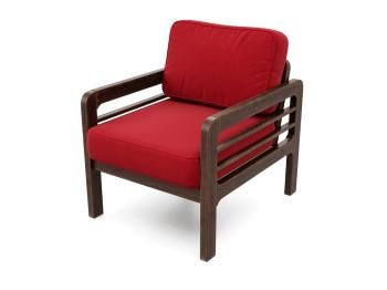 Орех/Велюр красный