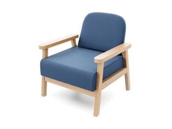 Береза/Велюр голубой