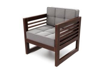 Орех/Велюр серый