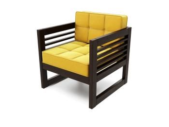 Венге/Велюр желтый