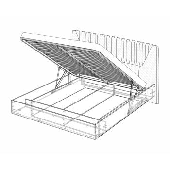Кровать-11 с подъёмным орт.основанием Кураж Капри 1400