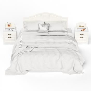 Кровать Mobi 11.08 + две Тумбы 08.146 + две полки 10.117 Ливерпуль