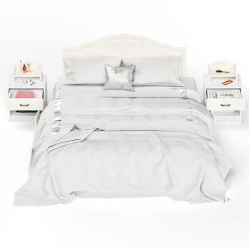 Кровать Mobi 11.08 + две Тумбы 08.146 + две полки 10.117 Ливерпуль