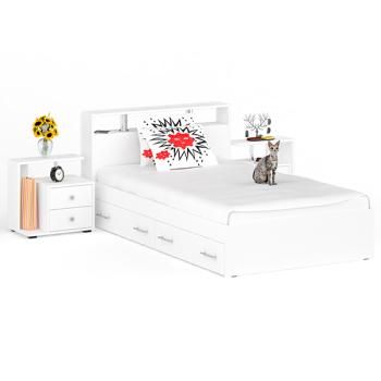 Кровать с ящиками СВК Камелия 1200 + две тумбы