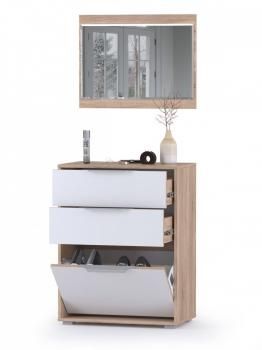 Прихожая Mobi Куба 1 обувница 13.113 + Зеркало