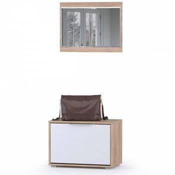 Прихожая Mobi Куба 2 обувница 13.58 + Зеркало