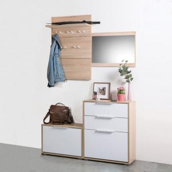 Прихожая Mobi Куба 2 обувница 13.58 + Зеркало