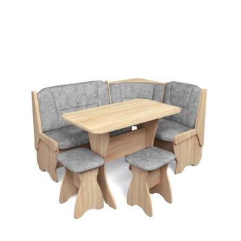 дуб сонома/велюр графит