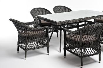 Обеденная группа из искусственного ротанга на 6 персоны 4sis Амароне