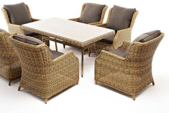 Обеденная группа плетеная из искусственного ротанга 4sis Неаполь