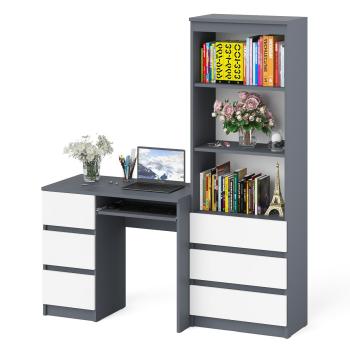 Графит/белый