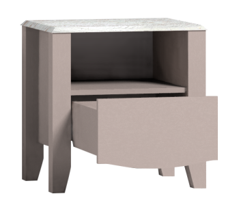 Тумба прикроватная на ножках Глазов-мебель Brownie 42