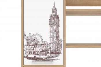 Надстройка стола компьютерного Мебельсон Лайт-1 1200