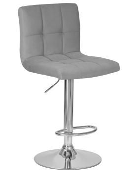 сиденье серый велюр (MJ9-75) основание хром