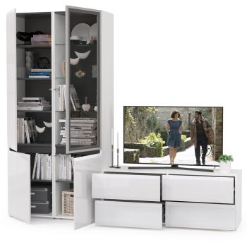 Гостиная Mobi Сидней Комплектация № 13 13.63 + 13.200 + 13.201