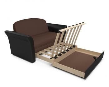 Диван Mebel-ars Малютка №2 рогожка + экокожа