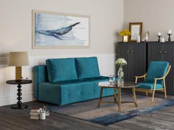 Диван Еврокнижка Mebel-ars Марсель №1 вельвет (бархат)