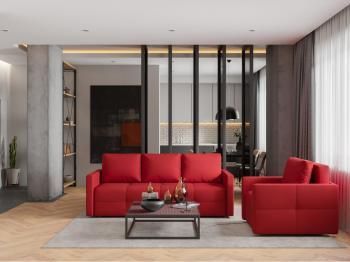 Диван Еврокнижка Mebel-ars Марсель№2 микровельвет