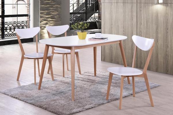 Натуральный бук + белый