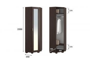 Шкаф угловой Compass МБ-20К с зеркалом