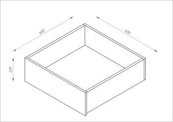 Ящик под кровать выкатной Гуд Лакк Орион 60