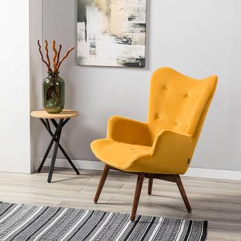 Кресло R-home Хайбэк Тёмный орех