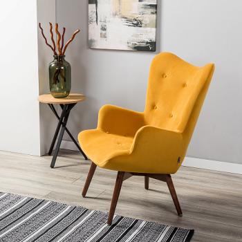 Кресло R-home Хайбэк Тёмный орех